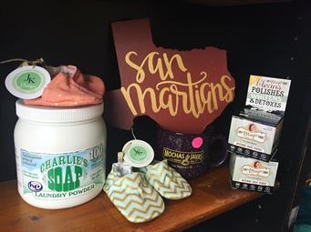 San Marcos gift basket showcasing a delightful assortment of locally sourced products, perfect for any occasion.