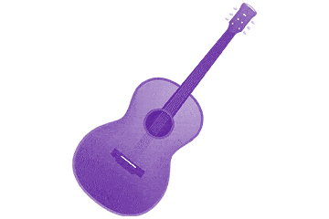 Local-Music-Pattern's purple guitar