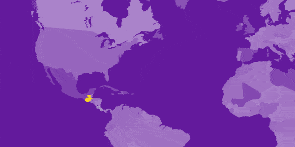 world map highlighting Guatemala