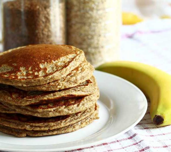 Fresh stack of pancakes, also available in gluten free