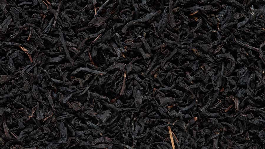 Oxidized tea leaves are ready to steep into black tea served at Frisco Coffee shops.