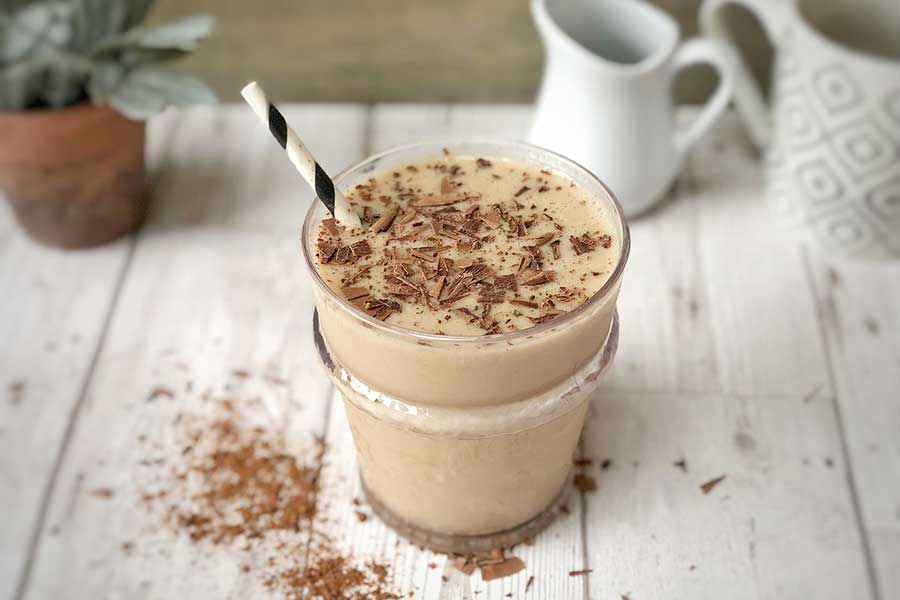 Peanut butter and banana smoothie