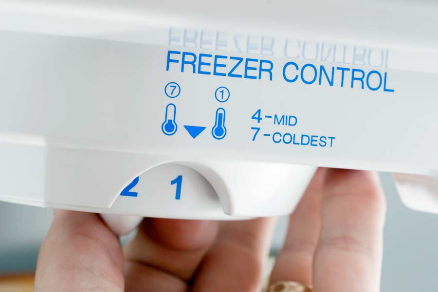 freezer control dial